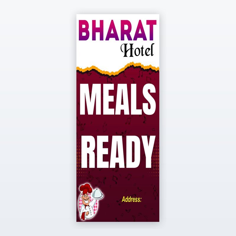 Restaurant Menu Standee — Tiffin Services